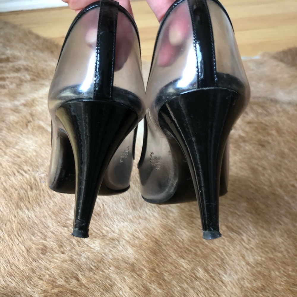 Chanel Black patent leather lucite CC stitched Women's pumps size 39 - Picture 9 of 10